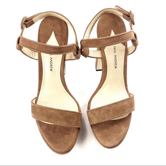 Paul Andrew Staton Platform Sandals Brown Size 11 - Picture 2 of 8